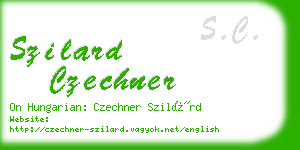 szilard czechner business card